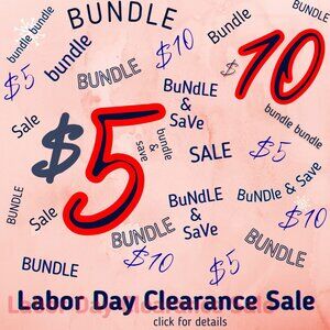 ⭐ Annual $5 Labor Day Bundle Sale ⭐  Closet Clearout ⭐ Summer Fall Spring Winter